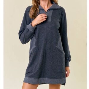 Doe & Rae Gray Midi Dress